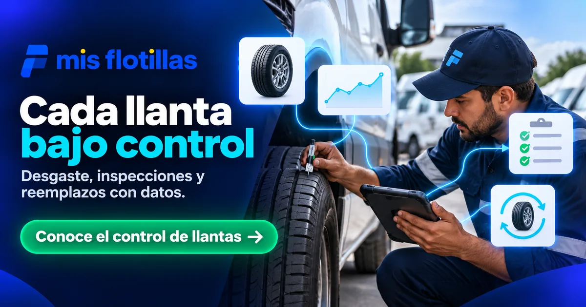 Control de llantas: desgaste, inspecciones y reemplazos