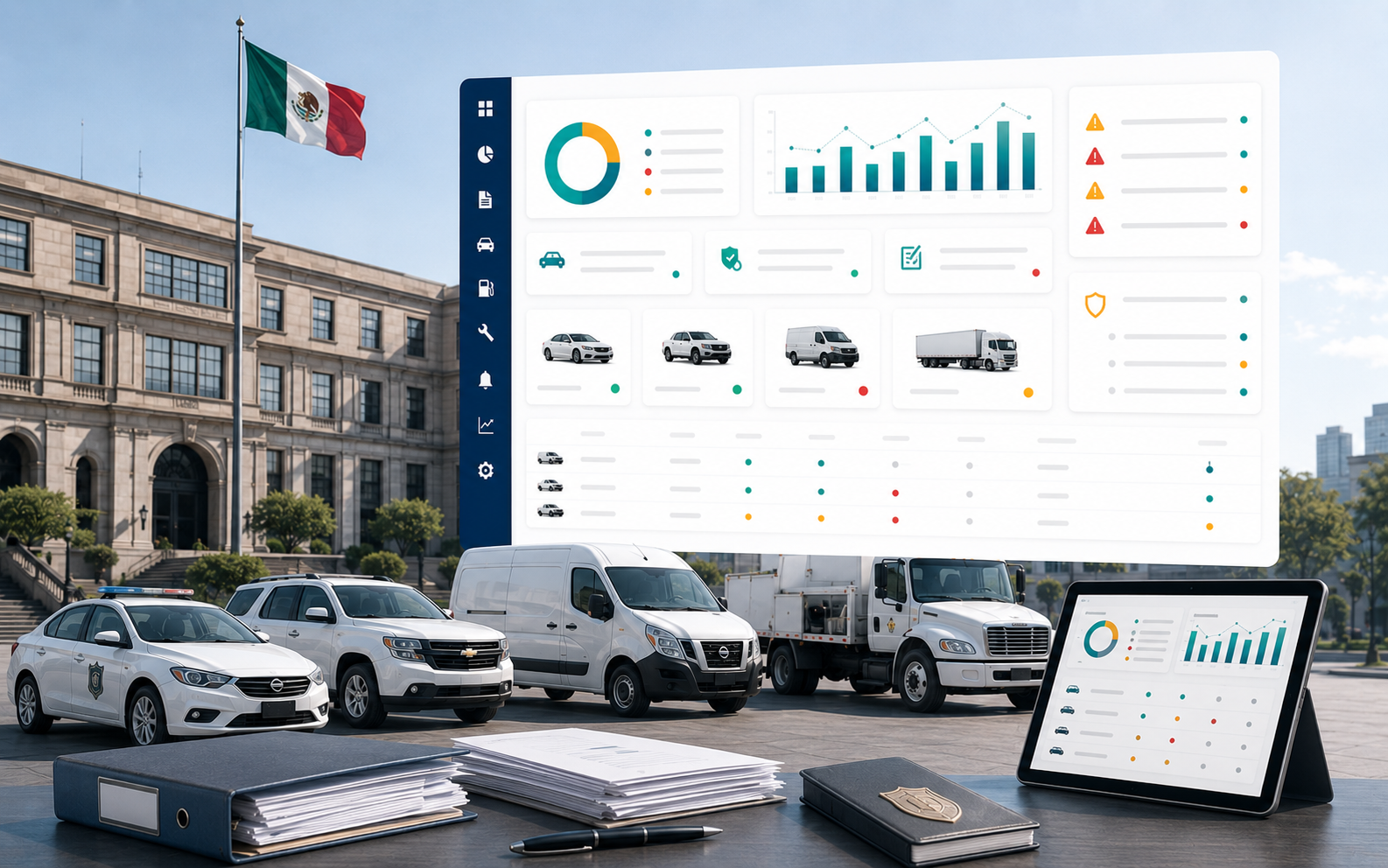 Software de control vehicular para sector publico con registro vehicular, resguardos, documentos y alertas operativas